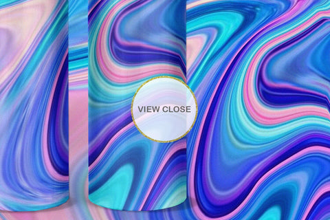 Tumbler design liquid texture blue color Sublimation artnoy 