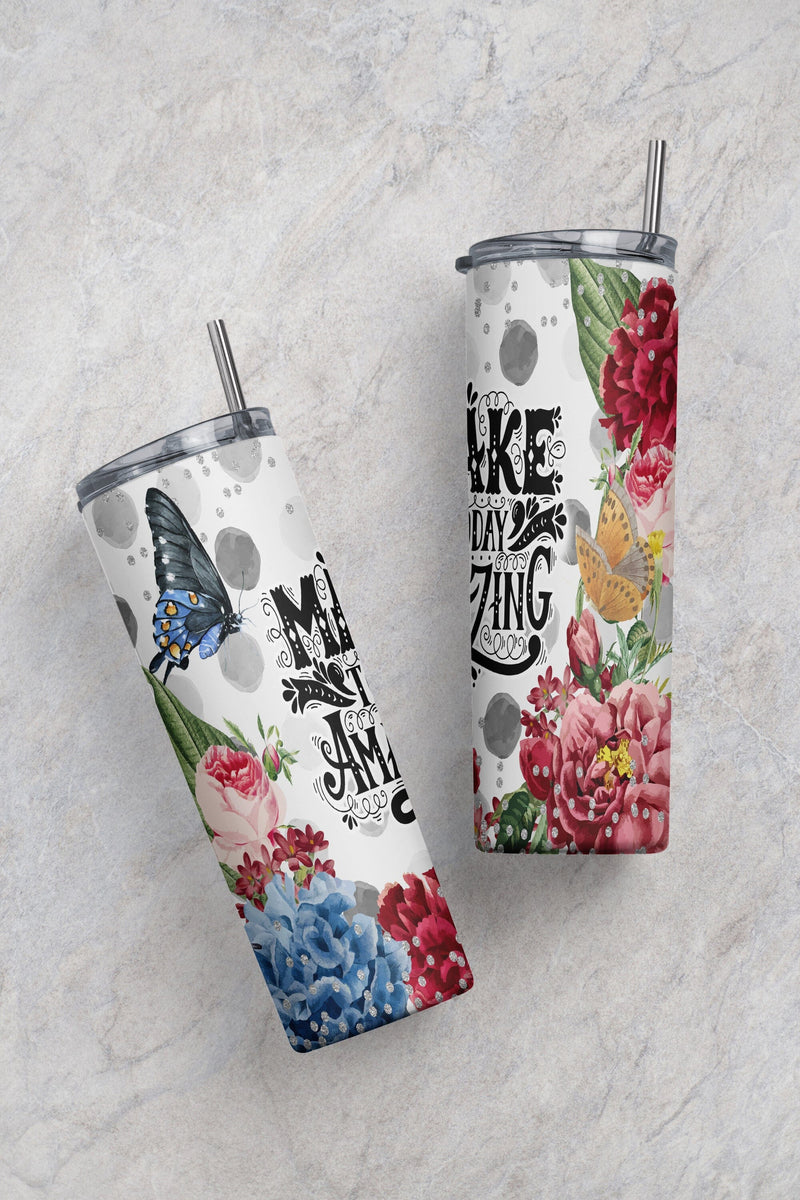 Tumbler Design Motivational Quote PNG Sublimation Tumbler 20oz ...