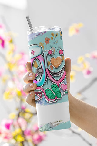 Tumbler Design Nurse Love PNG Sublimation Tumbler 20oz Motivational Tumbler PNG Nurse Love Sublimation Tumbler Nurse Design Nurse Tumbler Sublimation CaldwellArt 