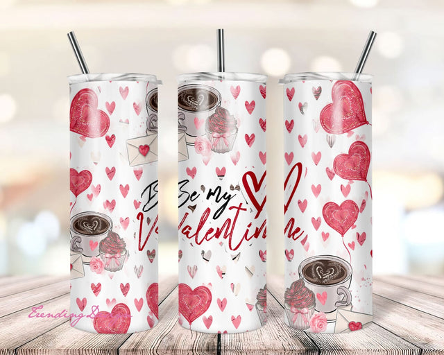 Tumbler Design Valentines Day PNG Sublimation Tumbler 20oz Roses Print Tumbler PNG Valentines Day Sublimation Design Valentine's Day Tumbler Sublimation TrendingDesign 