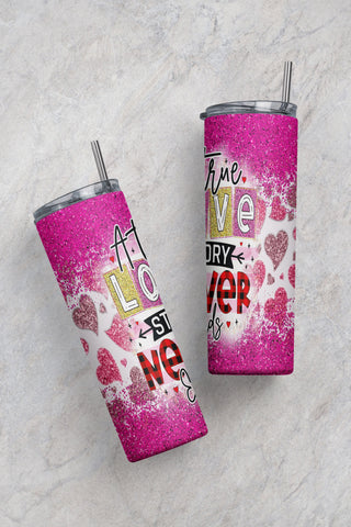 Tumbler Design Valentines Day PNG Sublimation Tumbler 20oz True Love Tumbler PNG Valentines Day Sublimation Design Valentines Day Tumbler Sublimation CaldwellArt 