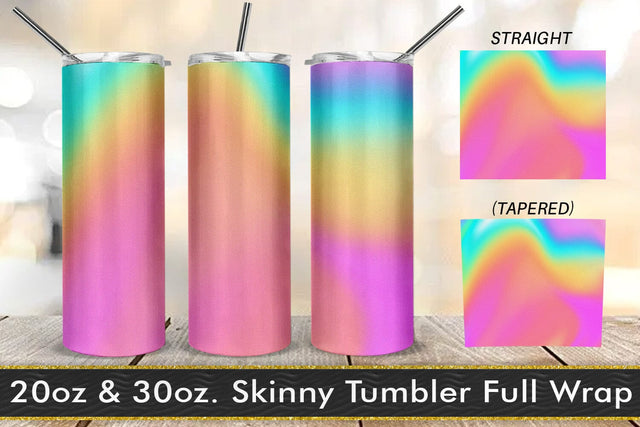 Tumbler design wave texture hologram color Sublimation artnoy 