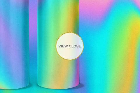 Tumbler design wave texture hologram color Sublimation artnoy 