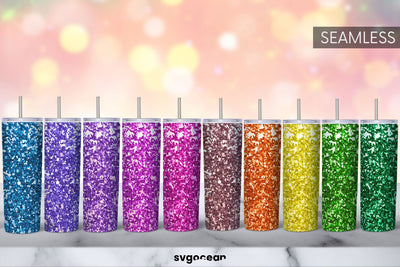 Tumbler Glitter Sublimation | PNG Bundle | Tumbler 20oz Sublimation SvgOcean 