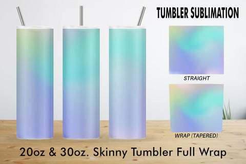 Tumbler gradient color background Sublimation artnoy 