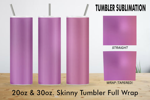 Tumbler gradient pink color background Sublimation artnoy 
