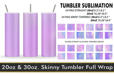 Tumbler gradient pink color background Sublimation artnoy 
