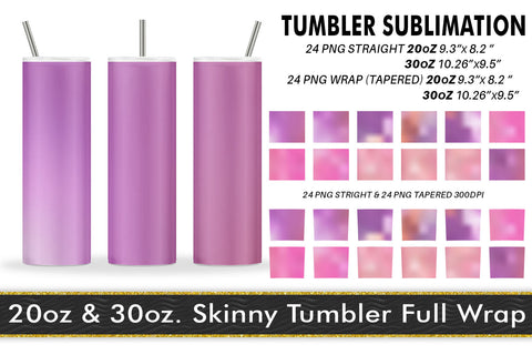 Tumbler gradient pink color background Sublimation artnoy 
