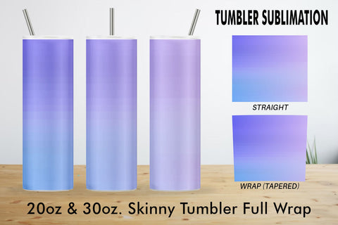Tumbler gradient unicorn blue background Sublimation artnoy 