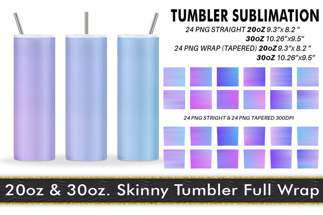 Tumbler gradient unicorn blue background Sublimation artnoy 