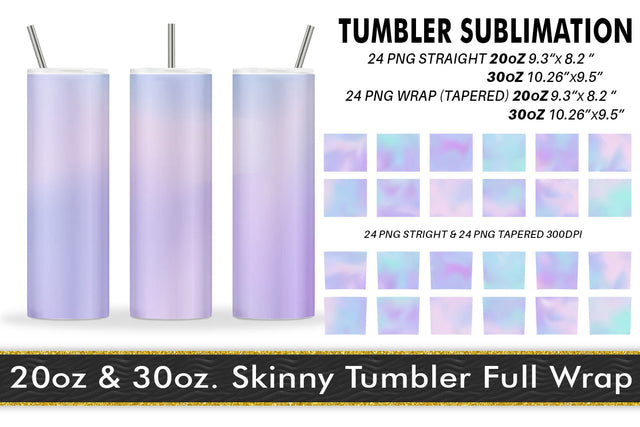 Tumbler gradient unicorn soft color background Sublimation artnoy 