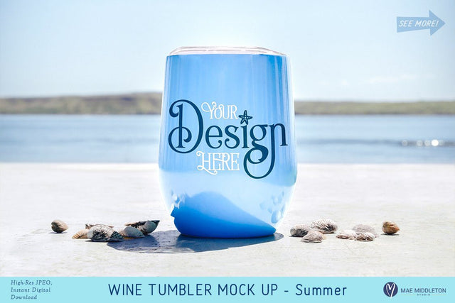 Tumbler Mock up for Summer Mock Up Photo Mae Middleton Studio 