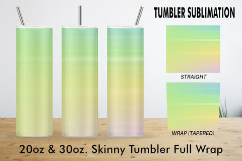 Tumbler stripes gradient yellow color background Sublimation artnoy 