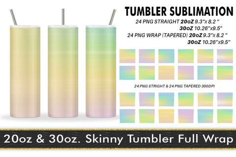 Tumbler stripes gradient yellow color background Sublimation artnoy 