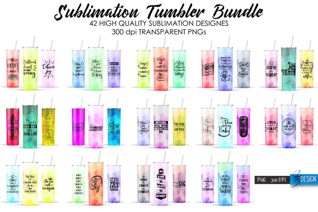 Tumbler Sublimation Bundle. Motivational Wrap Tumbler 20 oz Sublimation Fly Design 