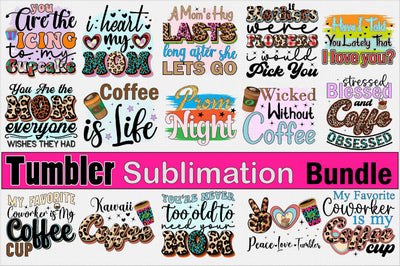 Tumbler Sublimation Bundle Sublimation SVGArt 