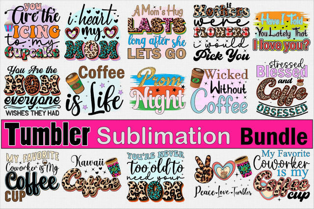 Tumbler Sublimation Bundle Sublimation SVGArt 
