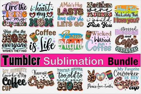 Tumbler Sublimation Bundle Sublimation SVGArt 