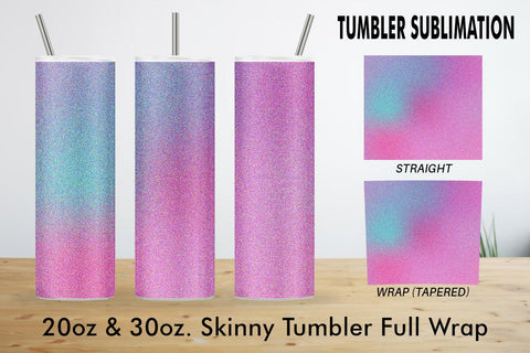 Tumbler Sublimation unicorn glitter texture Sublimation artnoy 