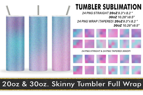 Tumbler Sublimation unicorn glitter texture Sublimation artnoy 