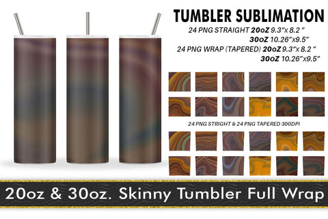 Tumbler Sublimation wave texture brown background Sublimation artnoy 
