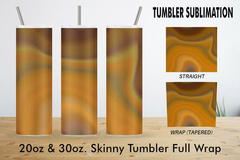 Tumbler Sublimation wave texture brown background Sublimation artnoy 