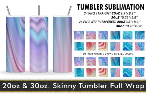 Tumbler Sublimation wave texture gradient blue background Sublimation artnoy 