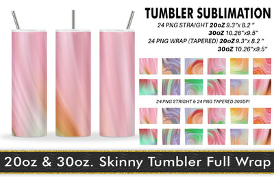 Tumbler Sublimation wave texture gradient pink background Sublimation artnoy 