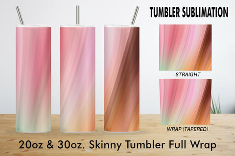 Tumbler Sublimation wave texture gradient pink background Sublimation artnoy 