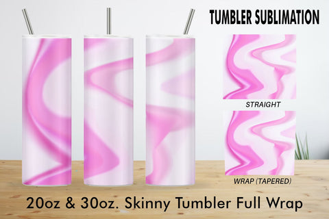 Tumbler Sublimation wave texture pink background Sublimation artnoy 