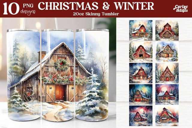 Tumbler Sublimation Wrap Bundle | Christmas Sublimation Sublimation Carla C Designs 