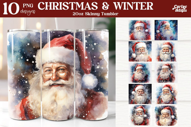 Tumbler Sublimation Wrap Bundle | Christmas Sublimation Sublimation Carla C Designs 