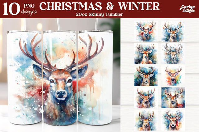 Tumbler Sublimation Wrap Bundle | Christmas Sublimation Sublimation Carla C Designs 