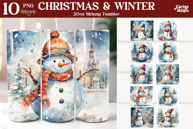 Tumbler Sublimation Wrap Bundle | Christmas Sublimation Sublimation Carla C Designs 