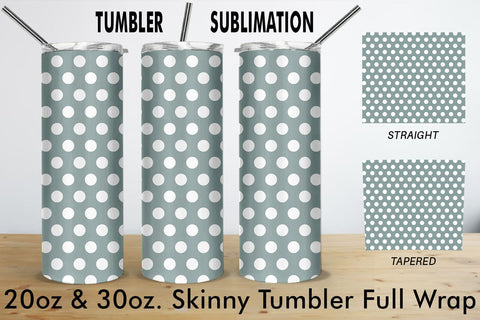 Tumbler templates design polka dot pattern background Sublimation artnoy 