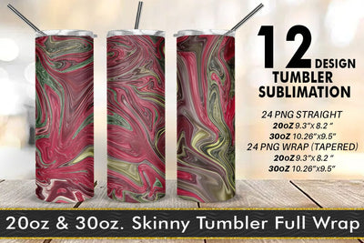 Tumbler templates design realistic wave marble texture Sublimation artnoy 