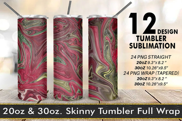 Tumbler templates design realistic wave marble texture Sublimation artnoy 