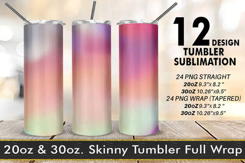 Tumbler templates design wave texture gradient color Sublimation artnoy 