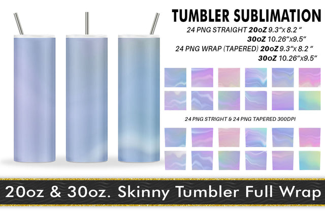 Tumbler wave texture gradient unicorn color background Sublimation artnoy 