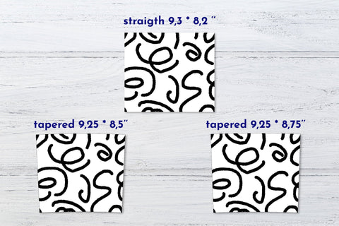 Tumbler wrap Abstract sublimation designs PNG 20 oz black SVG Angelina Semenova 
