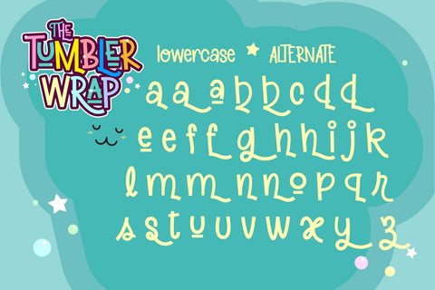 Tumbler wrap Font BB Digital Arts 