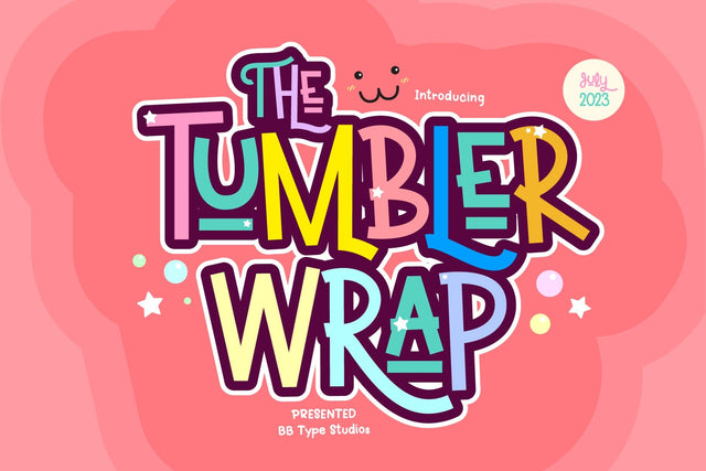 Tumbler wrap Font BB Digital Arts 
