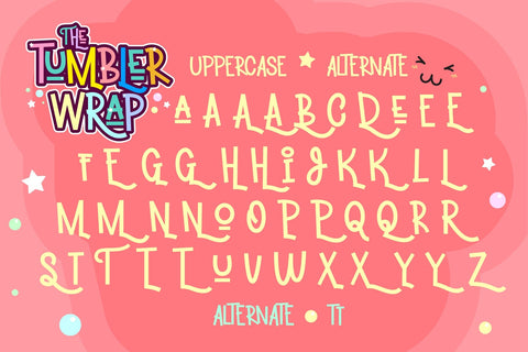 Tumbler wrap Font BB Digital Arts 