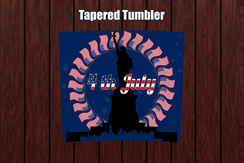 Tumbler Wrap Template 20oz 4th July Sublimation Design Subli Store 