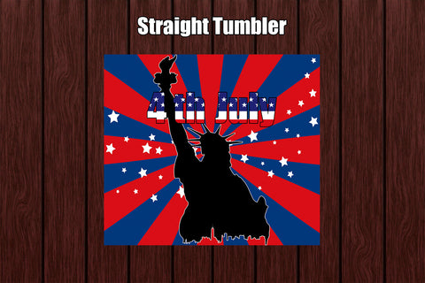 Tumbler Wrap Template 20oz 4th July Sublimation Design Subli Store 