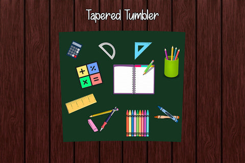 Tumbler Wrap Template 20oz Back to School Sublimation Design Subli Store 