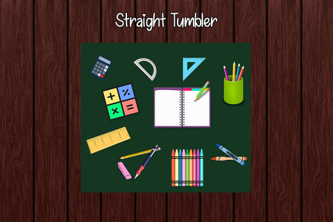 Tumbler Wrap Template 20oz Back to School Sublimation Design Subli Store 