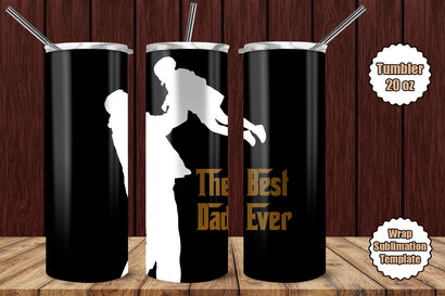 Tumbler Wrap Template 20oz Best Dad Sublimation Design Subli Store 