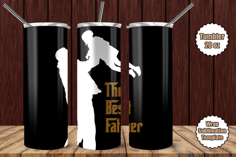 Tumbler Wrap Template 20oz Best Father Sublimation Design Subli Store 