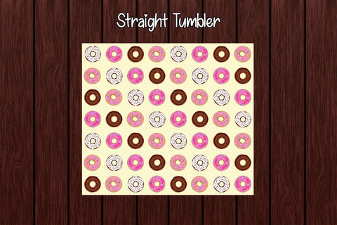 Tumbler Wrap Template 20oz Diagonal Donuts Sublimation Design Subli Store 